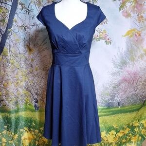 Elegant Navy Blue Dress